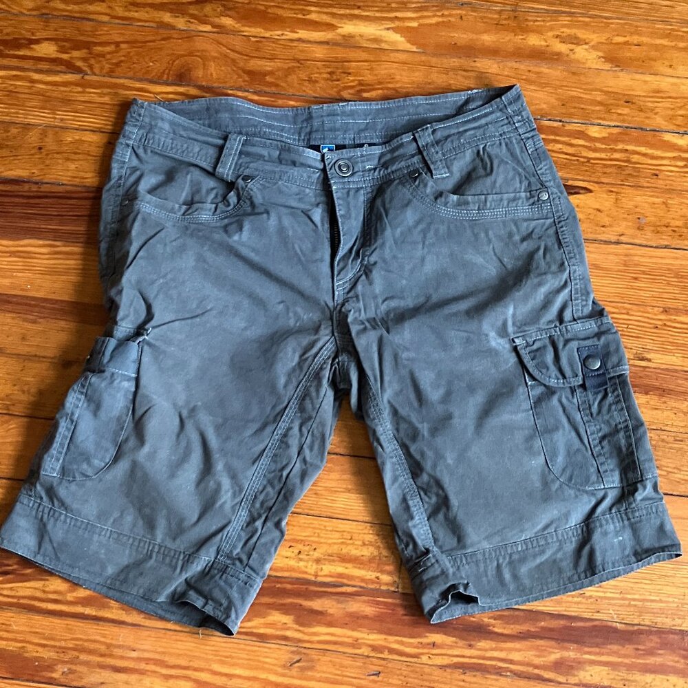KÜHL Women’s Gray Hiking Cargo Shorts | Size 6